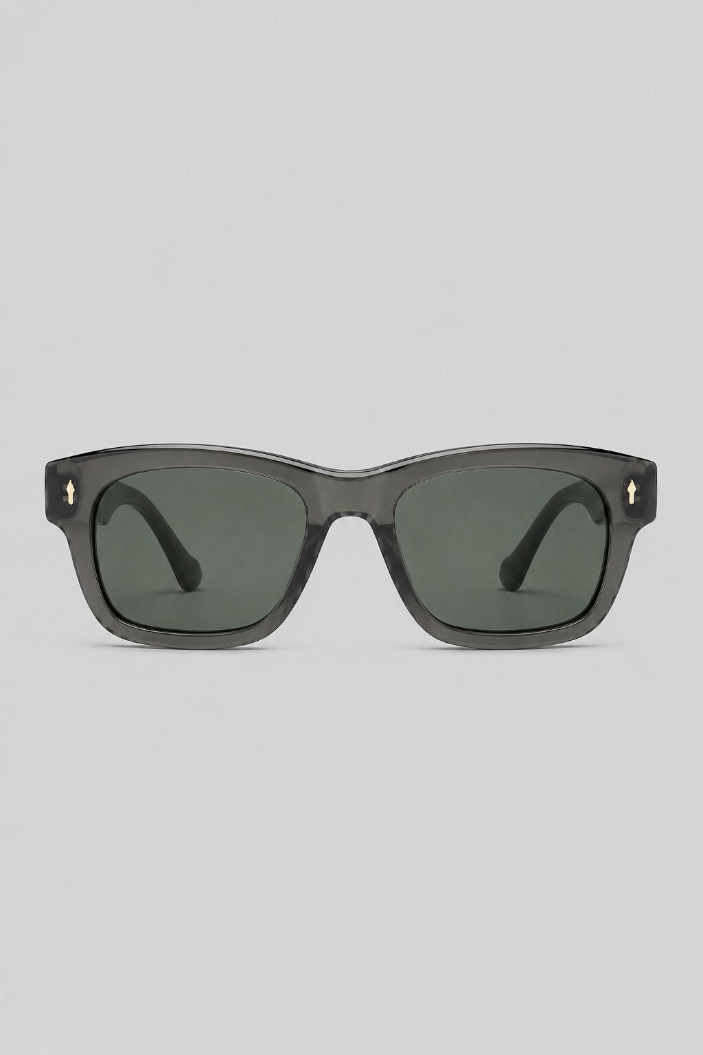 Olivier Marel Cascais '70 gray square sunglasses in acetate, front view