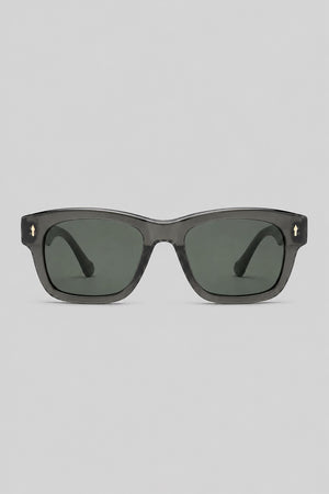 Olivier Marel Cascais '70 gray square sunglasses in acetate, front view