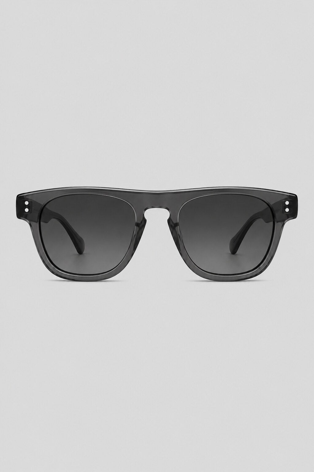 Olivier Marel Chamonix '72 gray square sunglasses in acetate, front view