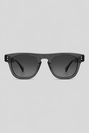 Olivier Marel Chamonix '72 gray square sunglasses in acetate, front view