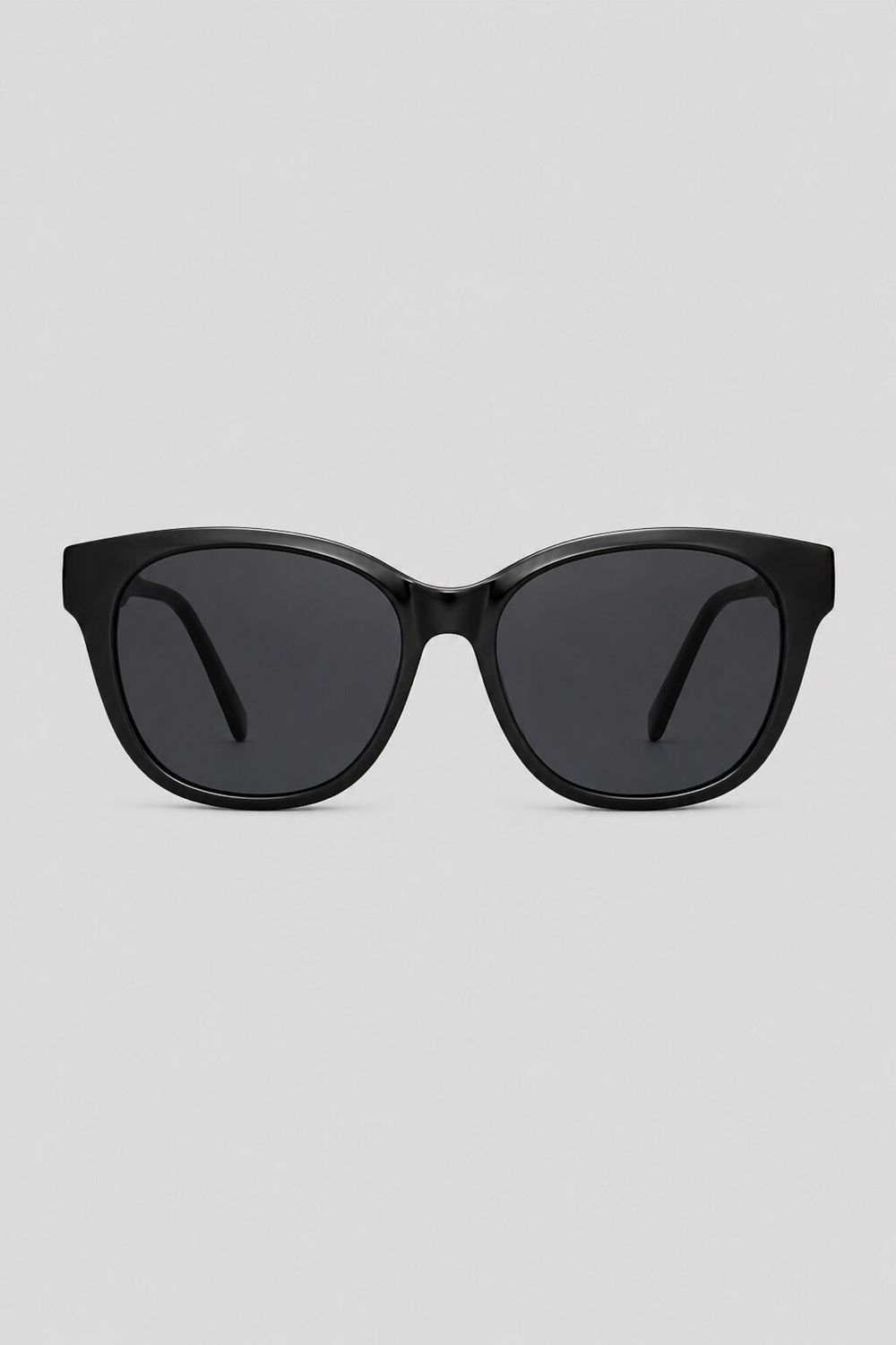 Olivier Marel Courchevel '75 black polarized cat-eye sunglasses, side profile, women's fit