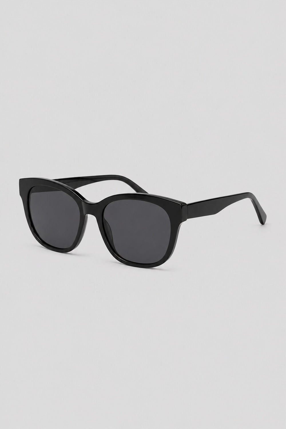 Olivier Marel Courchevel '75 champagne polarized cat-eye sunglasses in acetate, front view