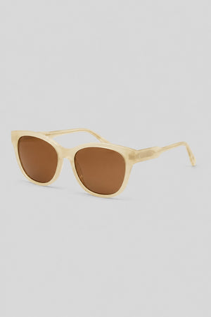 Olivier Marel Courchevel '75 gray polarized cat-eye sunglasses in acetate, front view