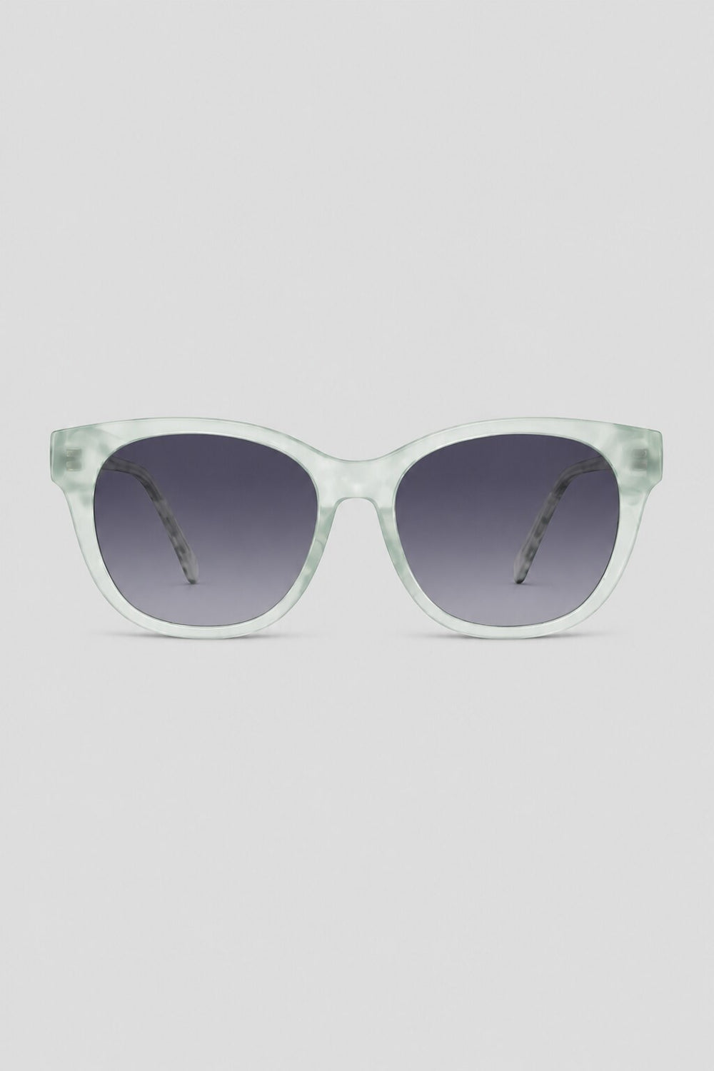 Olivier Marel Courchevel '75 gray polarized cat-eye sunglasses, side profile, women's fit