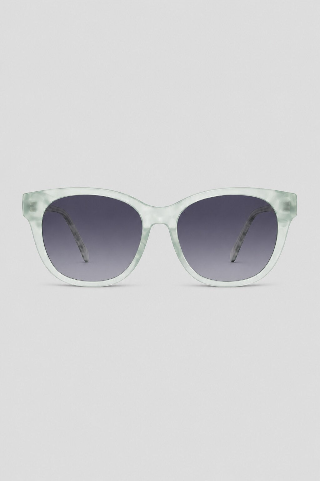 Olivier Marel Courchevel '75 gray polarized cat-eye sunglasses, side profile, women's fit