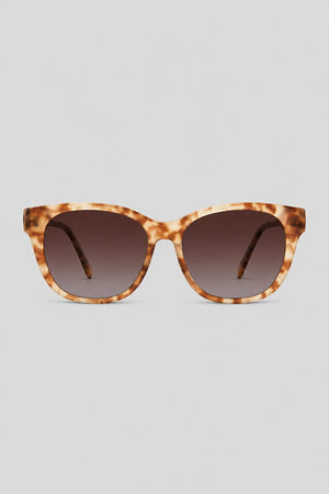 Olivier Marel Courchevel '75 tortoiseshell polarized cat-eye sunglasses, side profile, women's fit