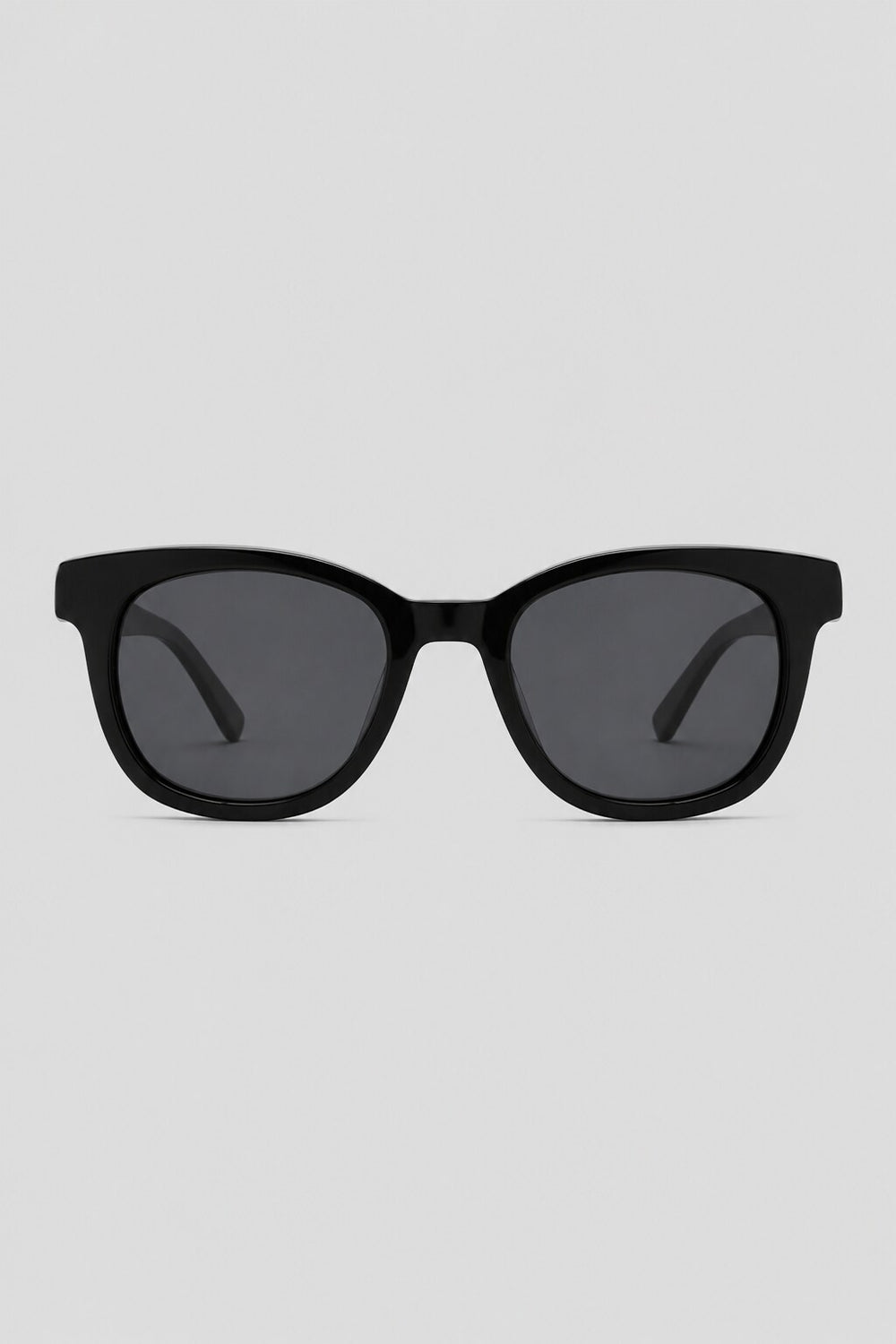 Olivier Marel Davos '58 black square sunglasses in acetate, front view