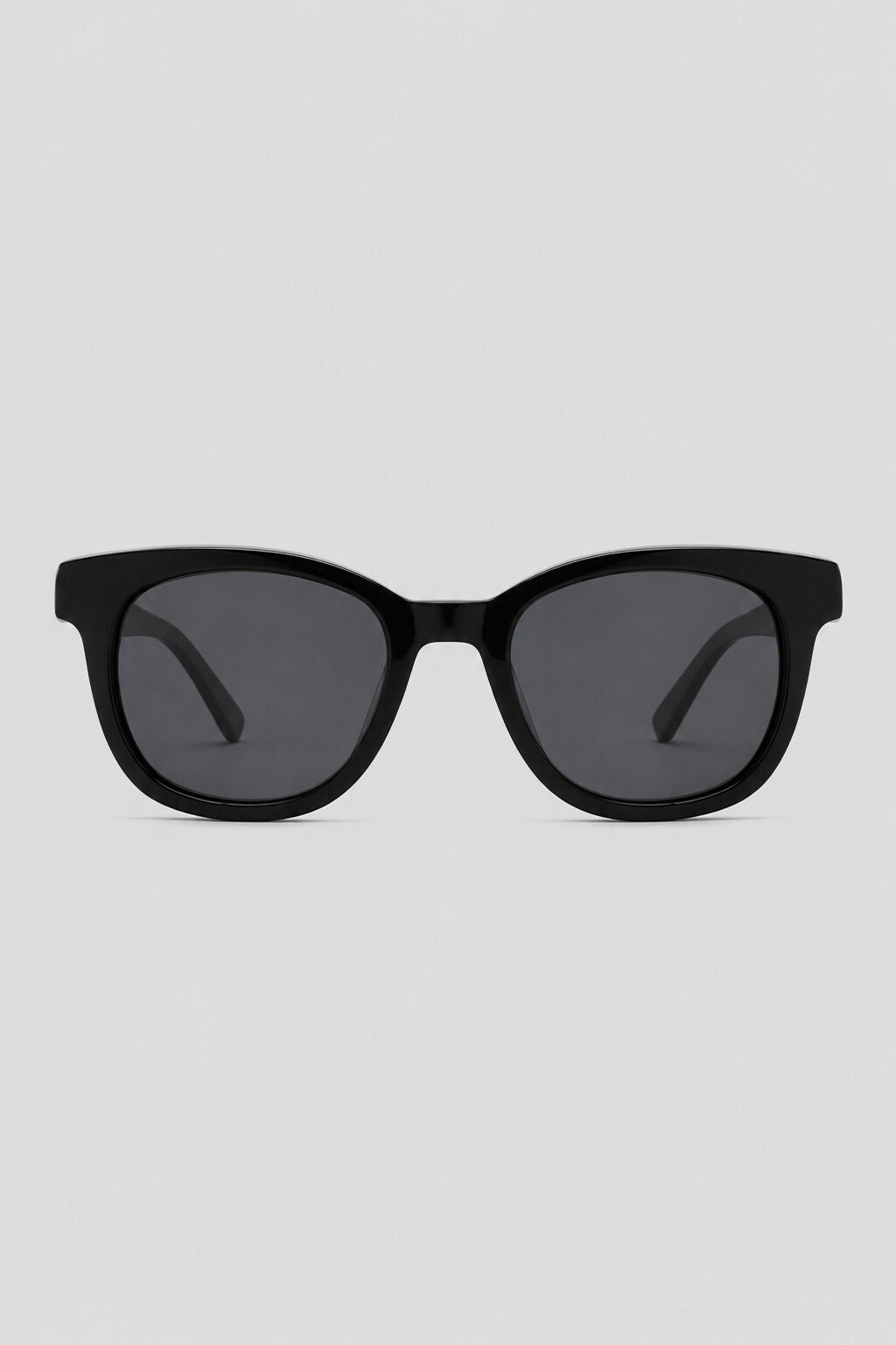 Olivier Marel Davos '58 black square sunglasses in acetate, front view