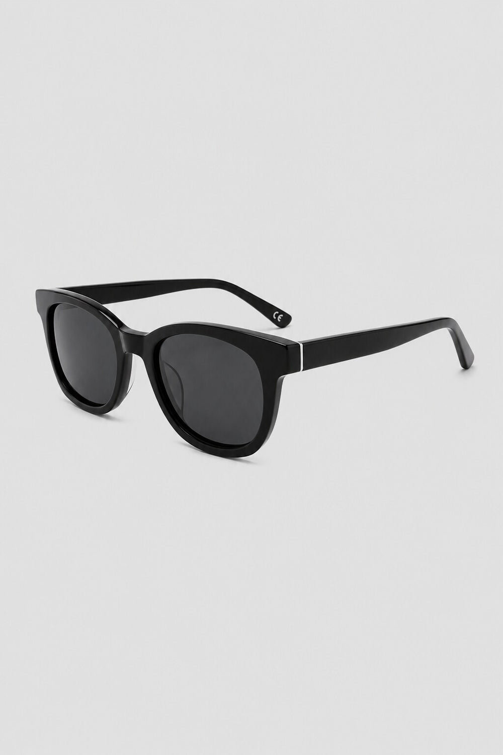 Olivier Marel Davos '58 black square sunglasses, side profile, unisex fit