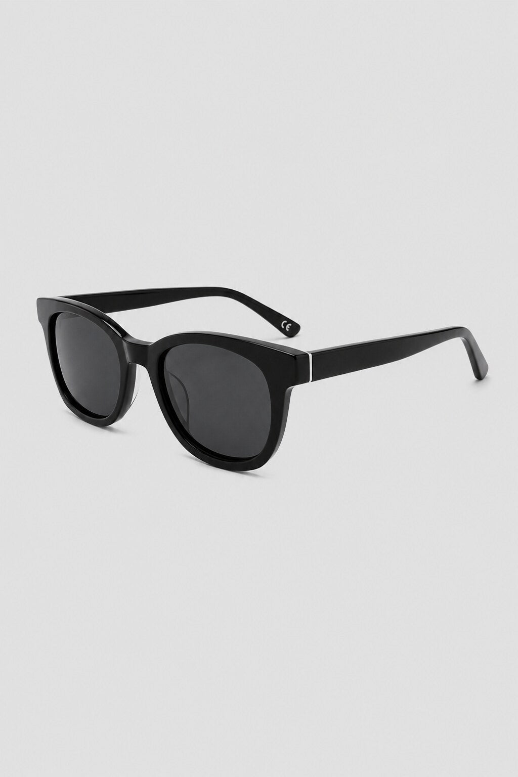 Olivier Marel Davos '58 black square sunglasses, side profile, unisex fit