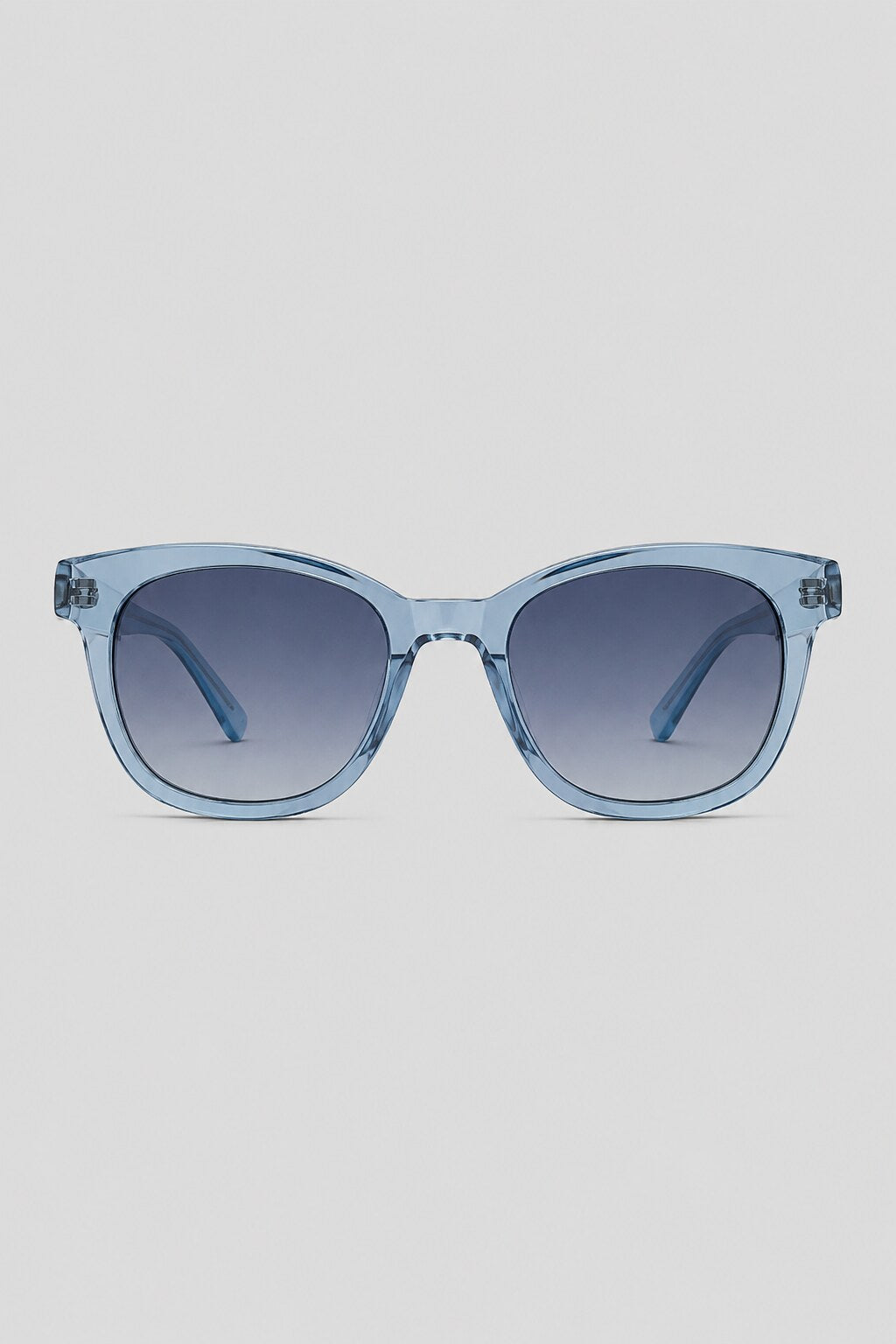 Olivier Marel Davos '58 blue square sunglasses in acetate, front view