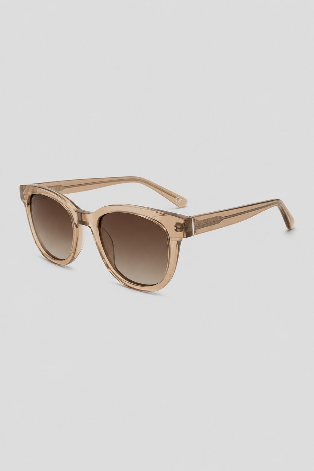 Olivier Marel Davos '58 tea square sunglasses, side profile, unisex fit