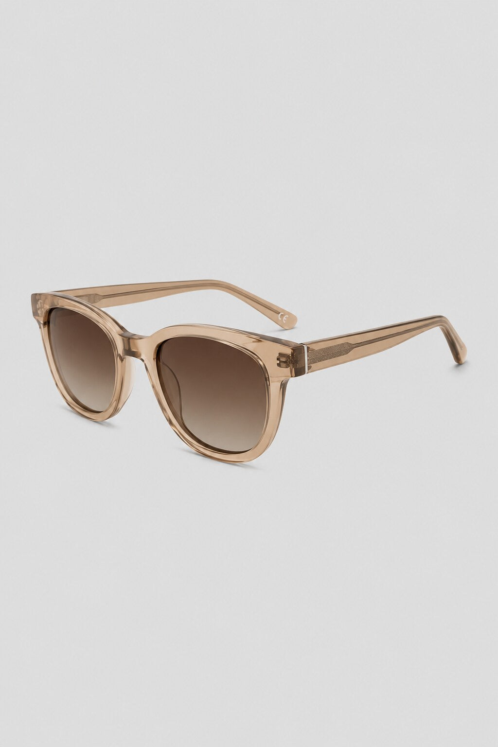 Olivier Marel Davos '58 tea square sunglasses, side profile, unisex fit