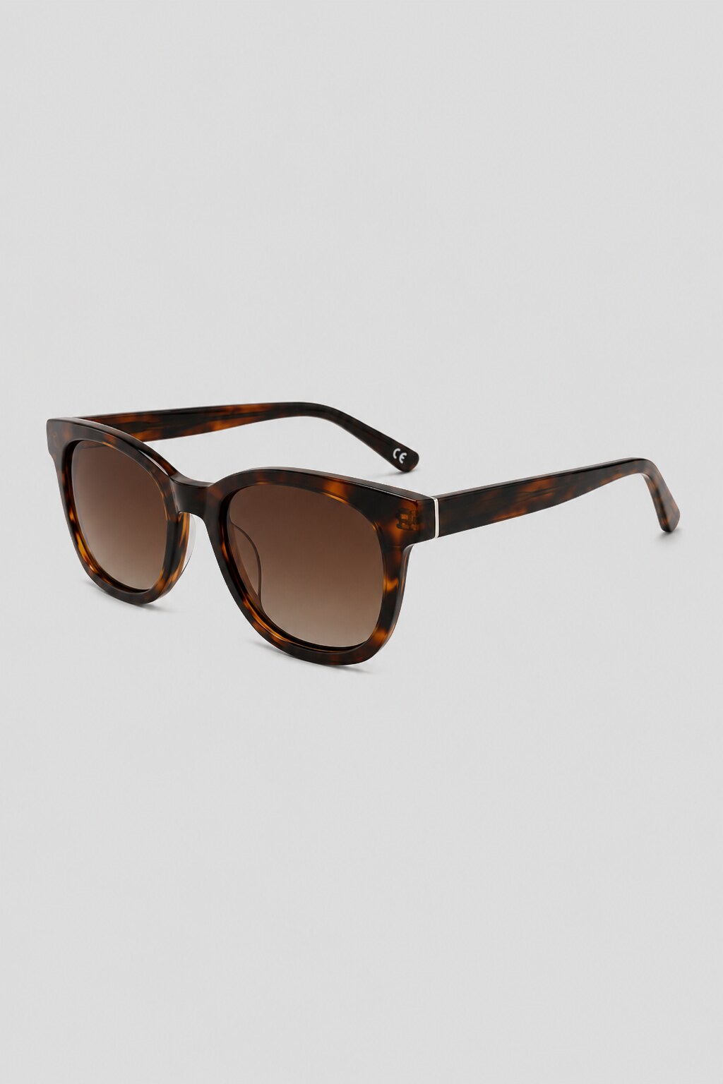 Olivier Marel Davos '58 tortoiseshell square sunglasses, side profile, unisex fit