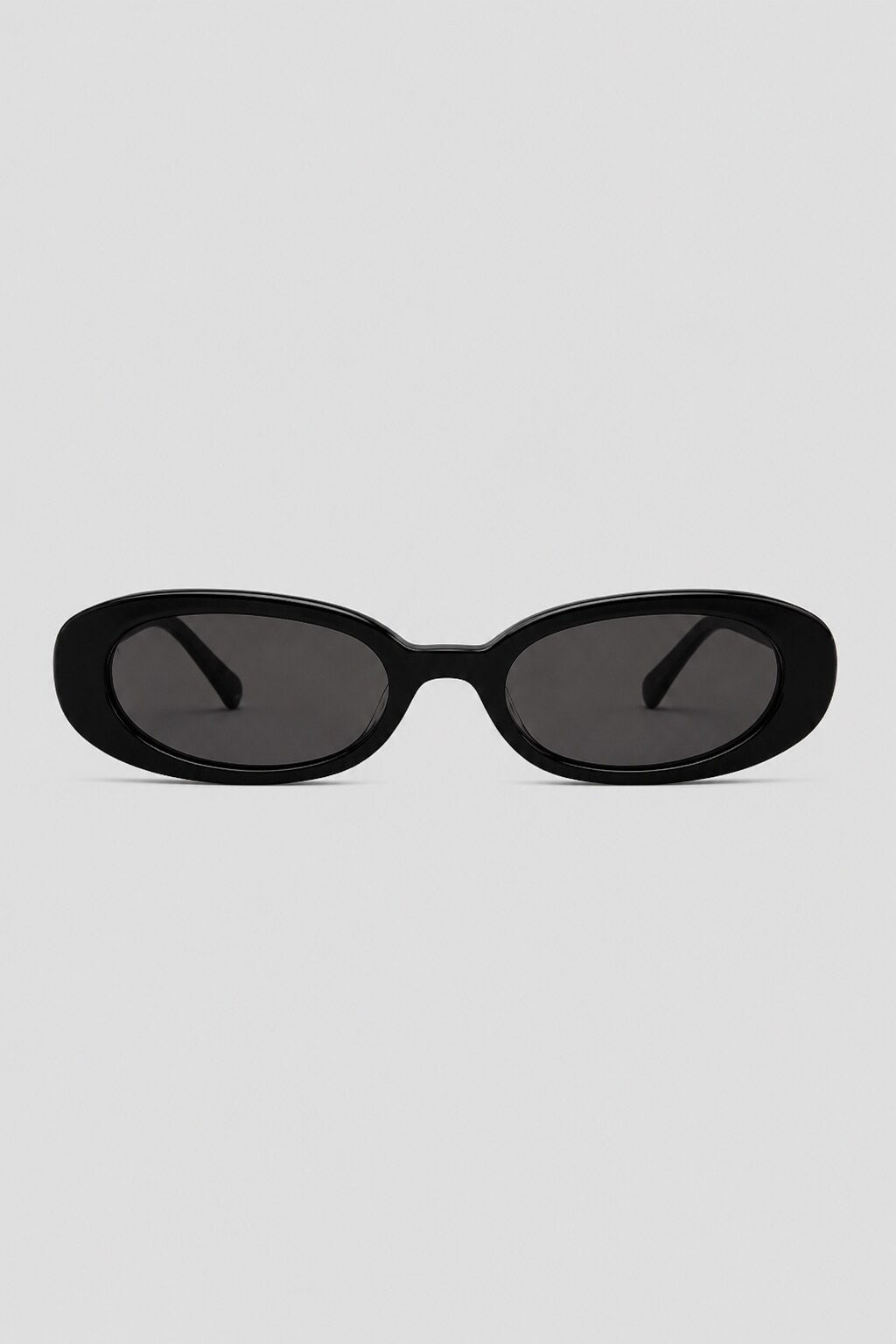 Olivier Marel Deauville '27 black oval sunglasses in acetate, front view