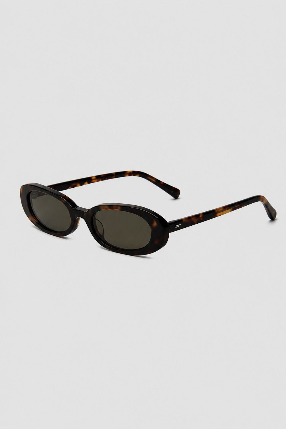 Olivier Marel Deauville '27 green oval sunglasses in acetate, front view
