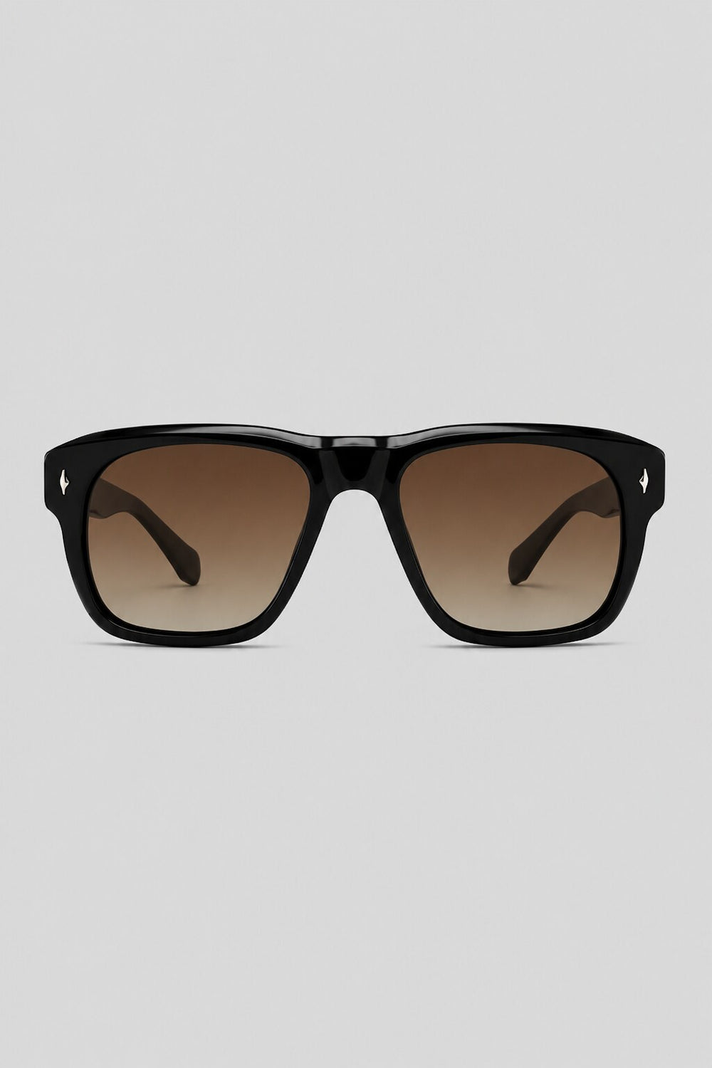 Olivier Marel Estoril '29 brown square sunglasses in acetate, front view
