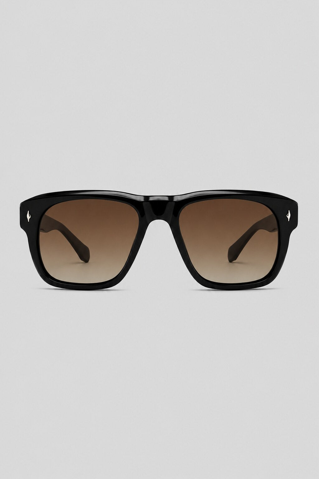 Olivier Marel Estoril '29 brown square sunglasses in acetate, front view