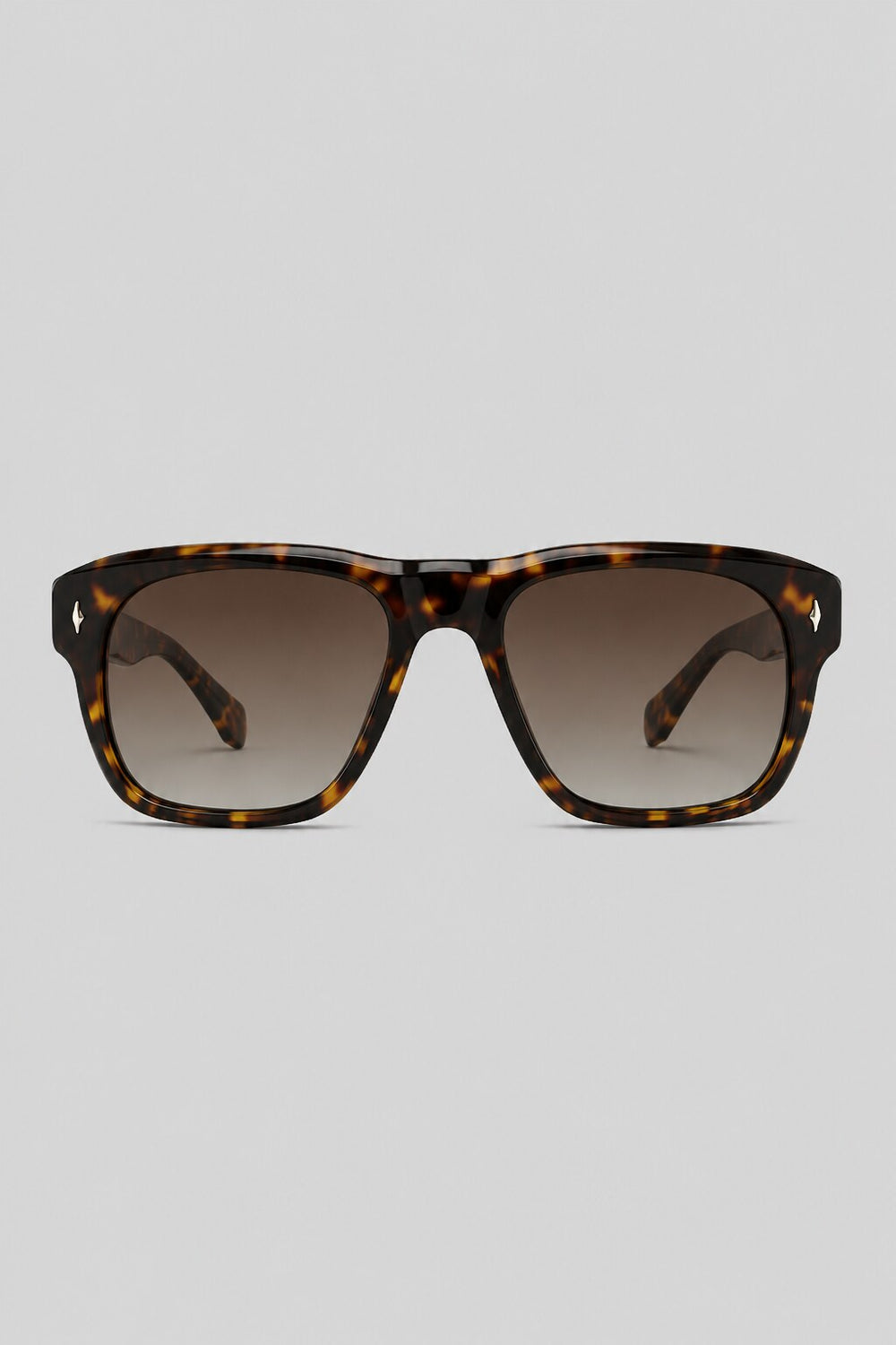 Olivier Marel Estoril '29 tortoiseshell square sunglasses in acetate, front view