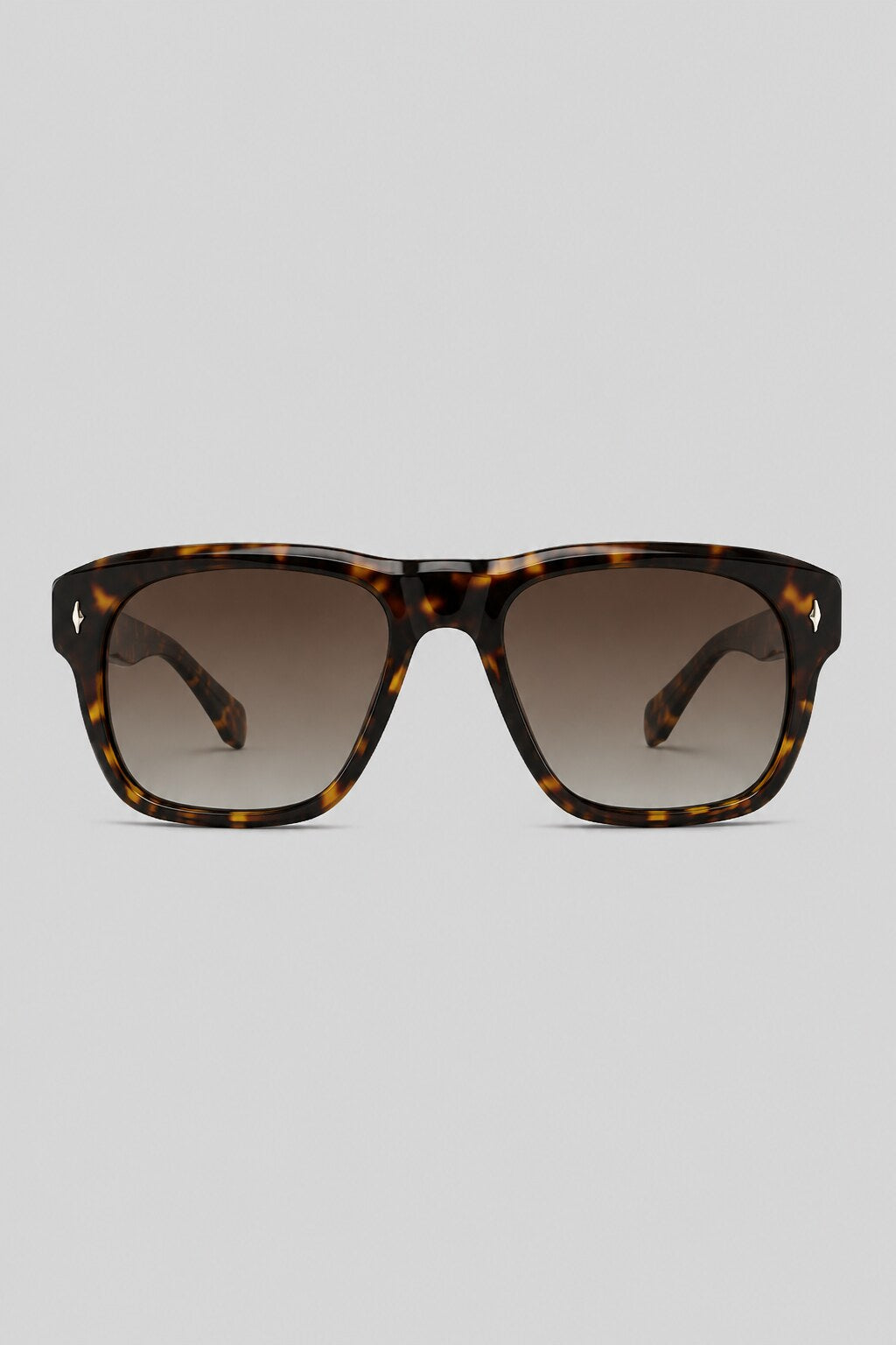 Olivier Marel Estoril '29 tortoiseshell square sunglasses in acetate, front view
