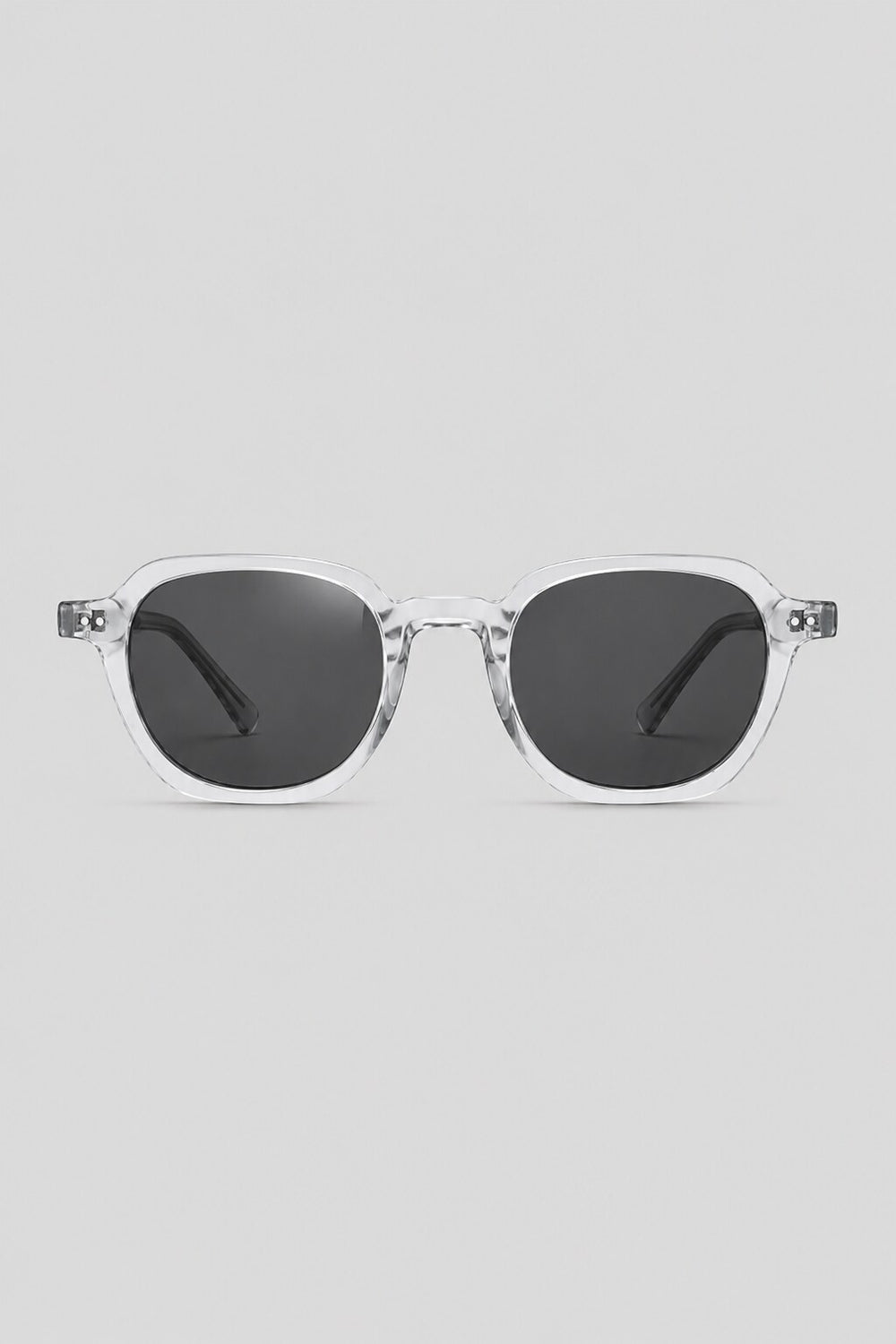 Clear round sunglasses by Olivier Marel, unisex - Faro '98