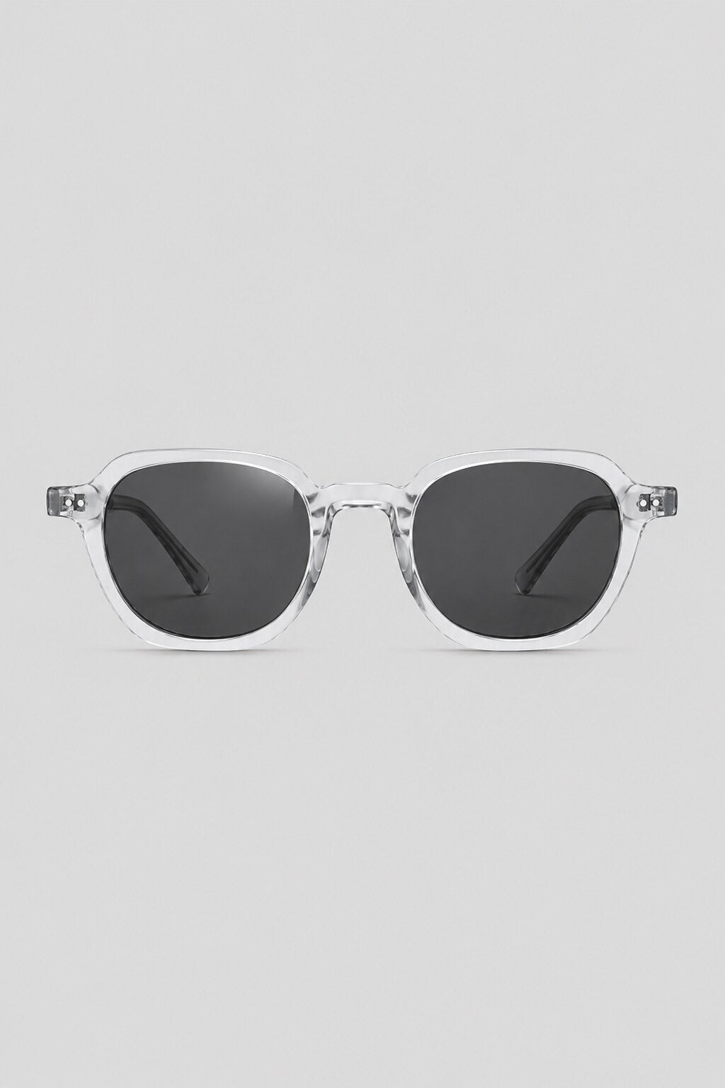 Clear round sunglasses by Olivier Marel, unisex - Faro '98
