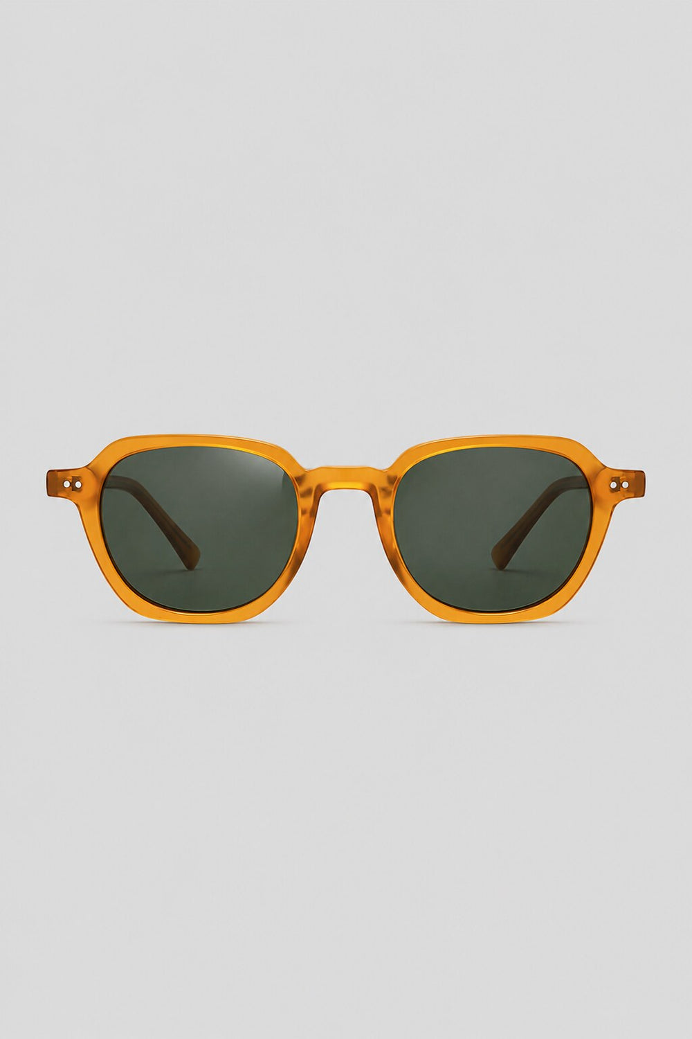 Orange round sunglasses by Olivier Marel, unisex - Faro '98