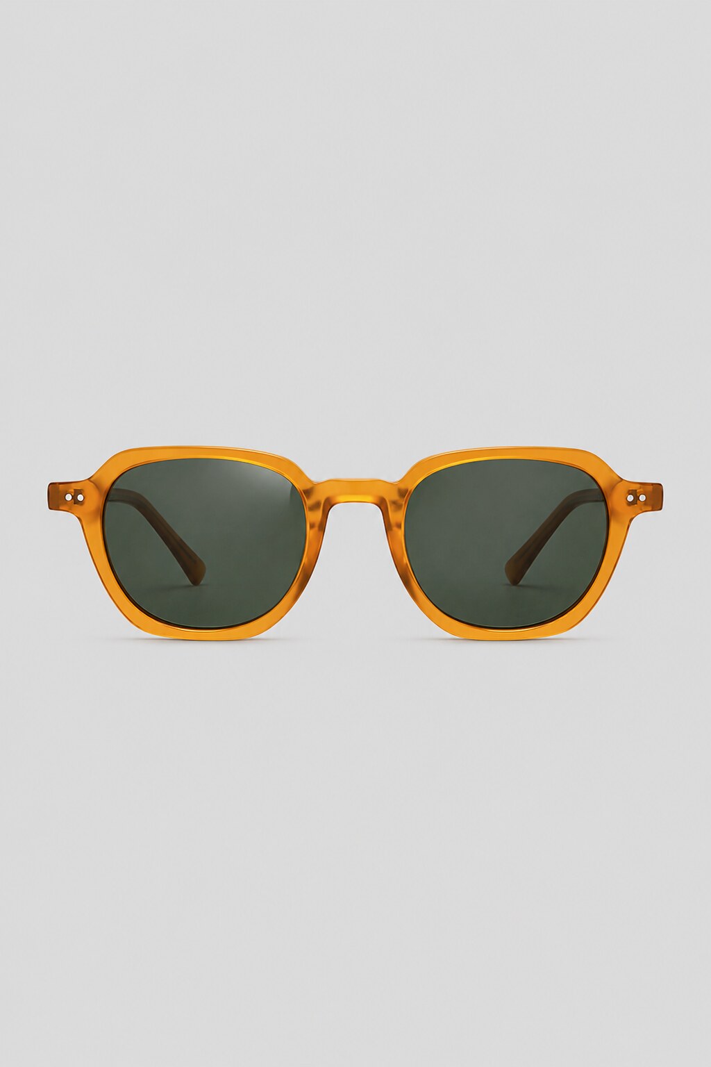 Orange round sunglasses by Olivier Marel, unisex - Faro '98