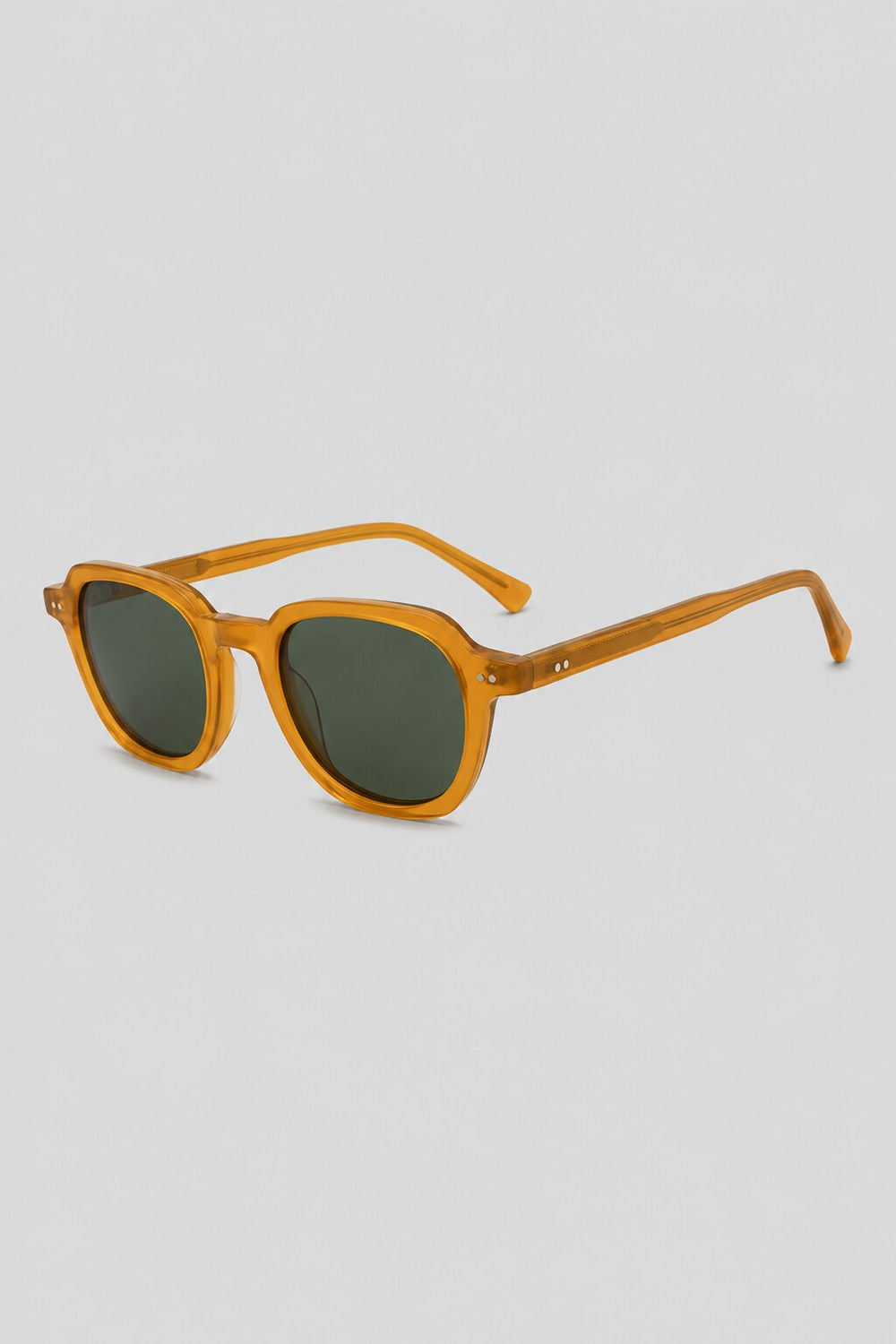 Orange round sunglasses by Olivier Marel, unisex - Faro '98