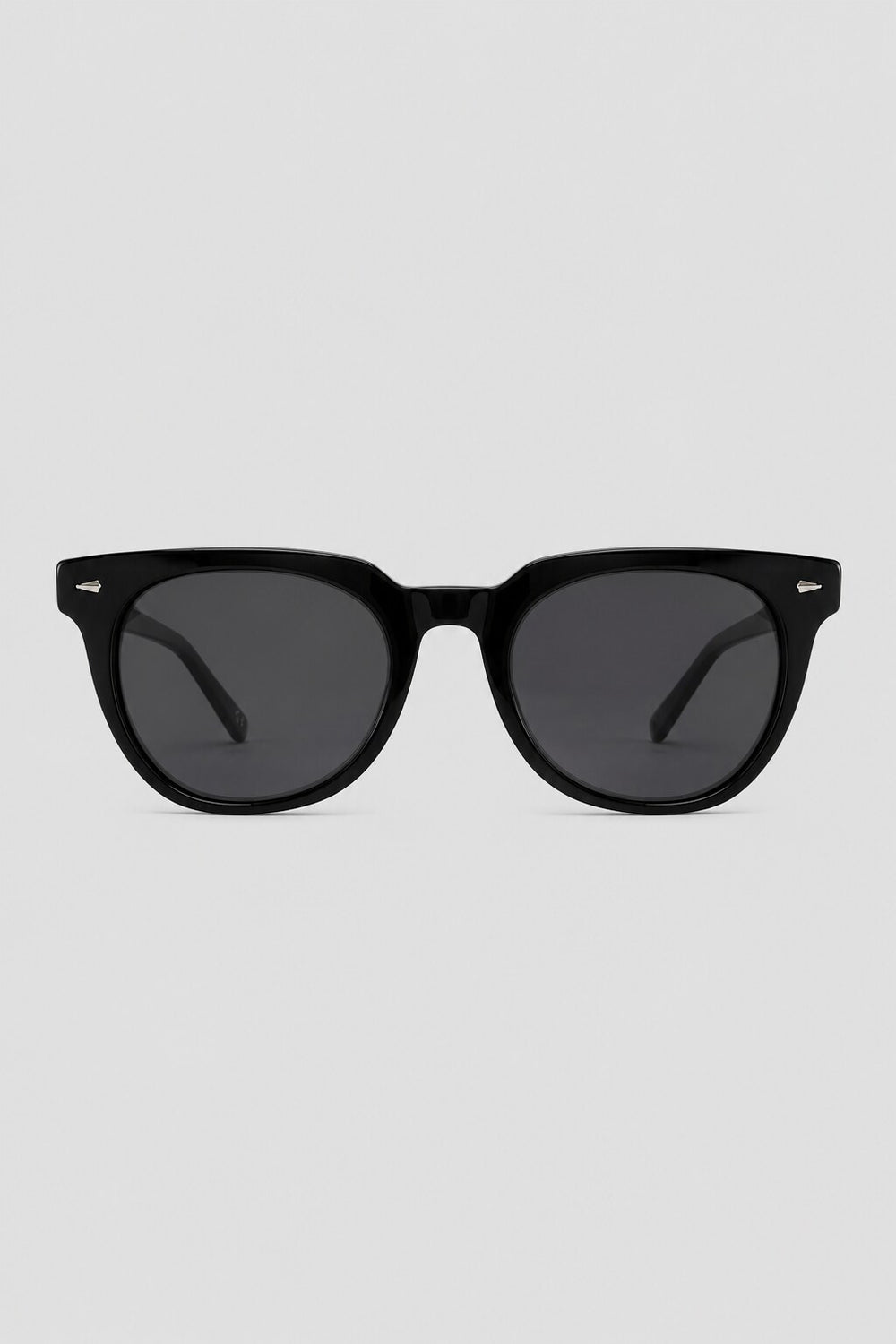 Olivier Marel Granada '38 black round sunglasses in acetate, front view