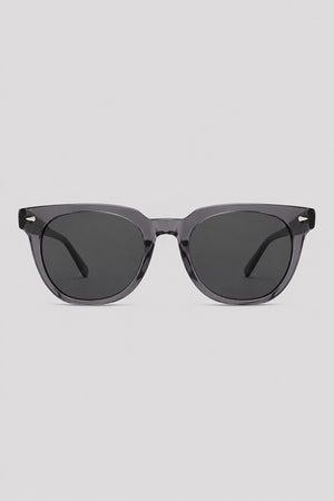 Olivier Marel Granada '38 gray round sunglasses in acetate, front view