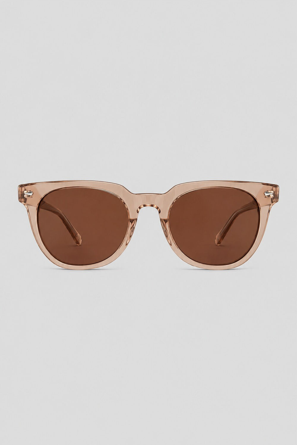 Olivier Marel Granada '38 red round sunglasses in acetate, front view