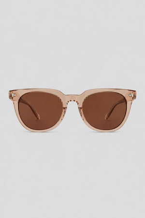 Olivier Marel Granada '38 red round sunglasses in acetate, front view