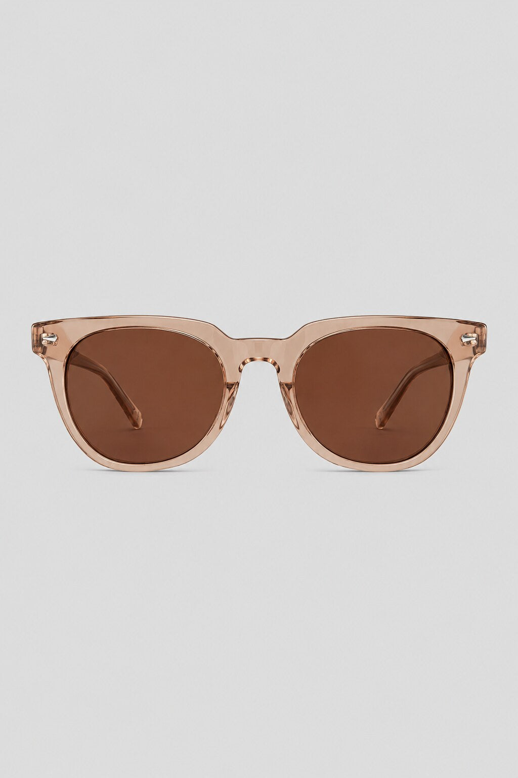 Olivier Marel Granada '38 red round sunglasses in acetate, front view
