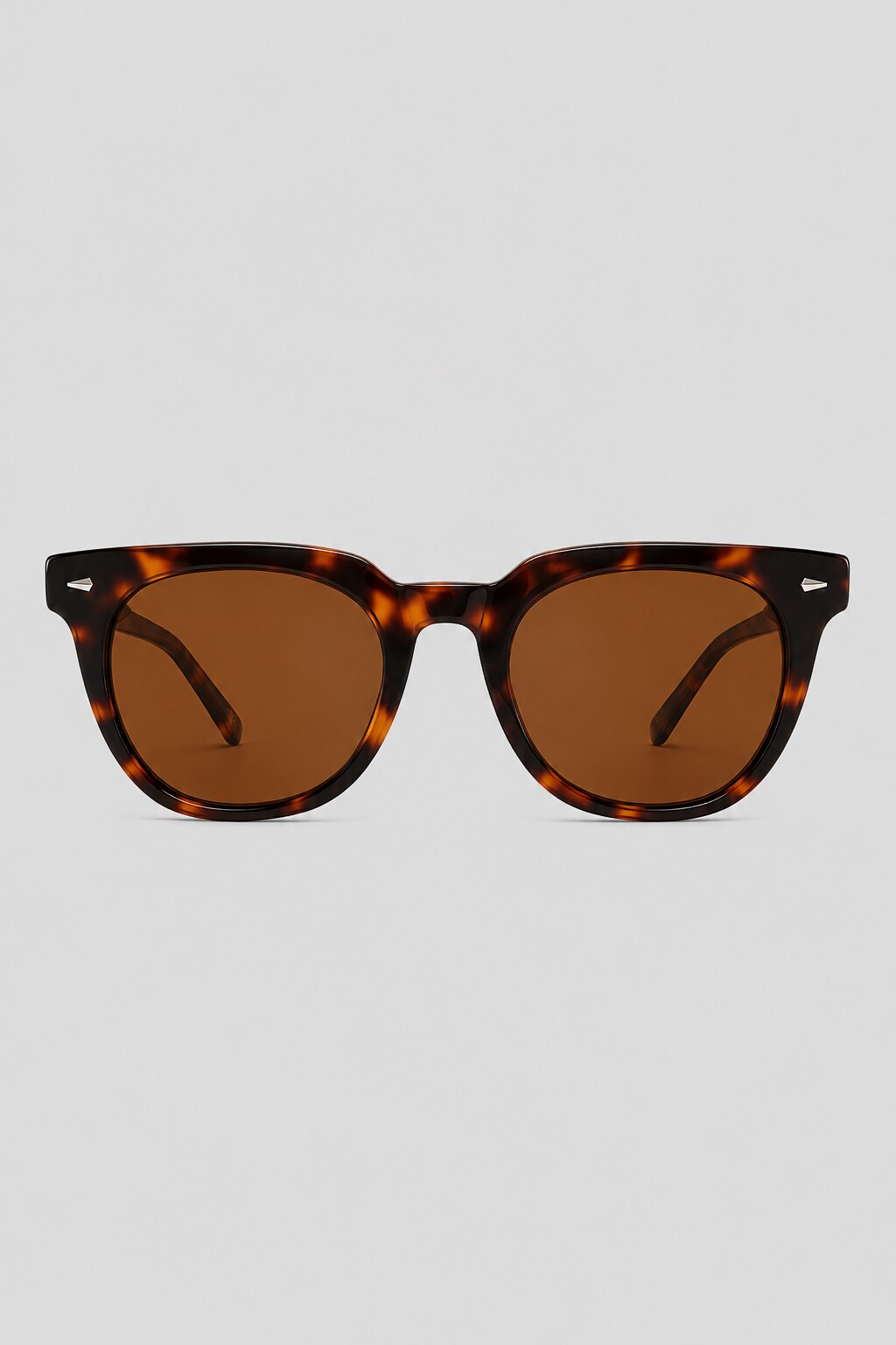 Olivier Marel Granada '38 tortoiseshell round sunglasses in acetate, front view