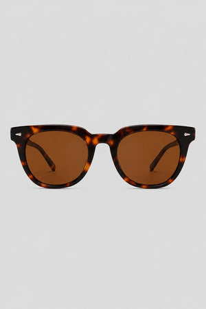 Olivier Marel Granada '38 tortoiseshell round sunglasses in acetate, front view