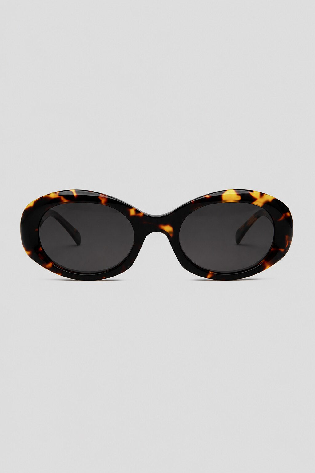Olivier Marel Gstaad '25 tortoiseshell polarized oval sunglasses in acetate, front view