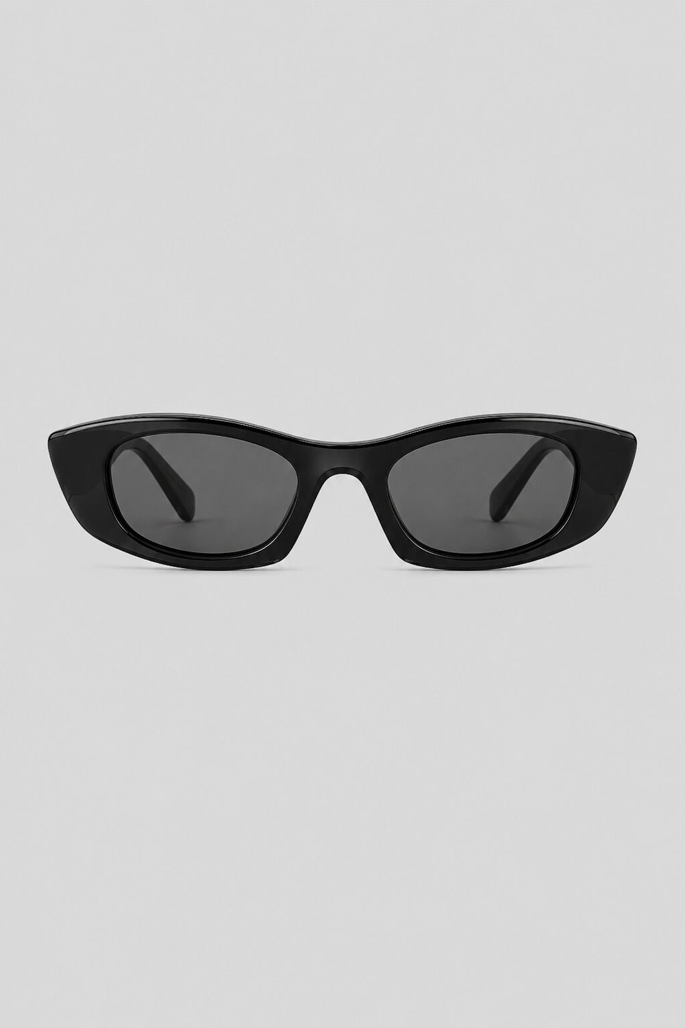 Olivier Marel Hallstatt '33 black polarized rectangle sunglasses in acetate, front view