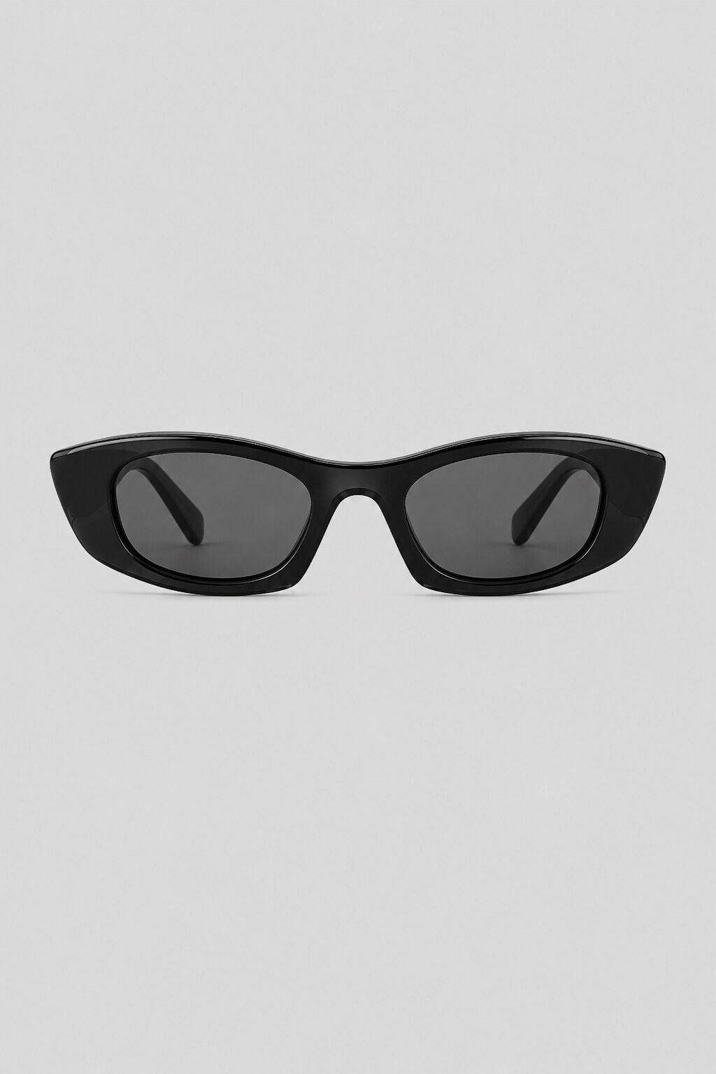 Olivier Marel Hallstatt '33 black polarized rectangle sunglasses in acetate, front view