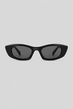 Olivier Marel Hallstatt '33 black polarized rectangle sunglasses in acetate, front view