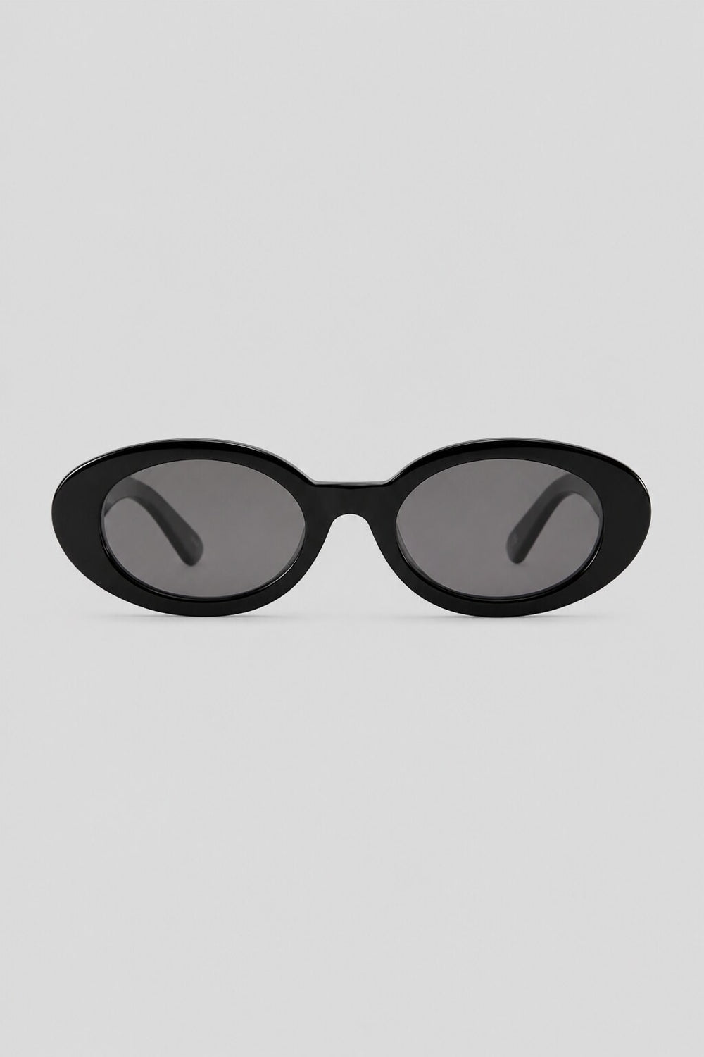 Olivier Marel Ibiza '39 black polarized oval sunglasses in acetate, front view