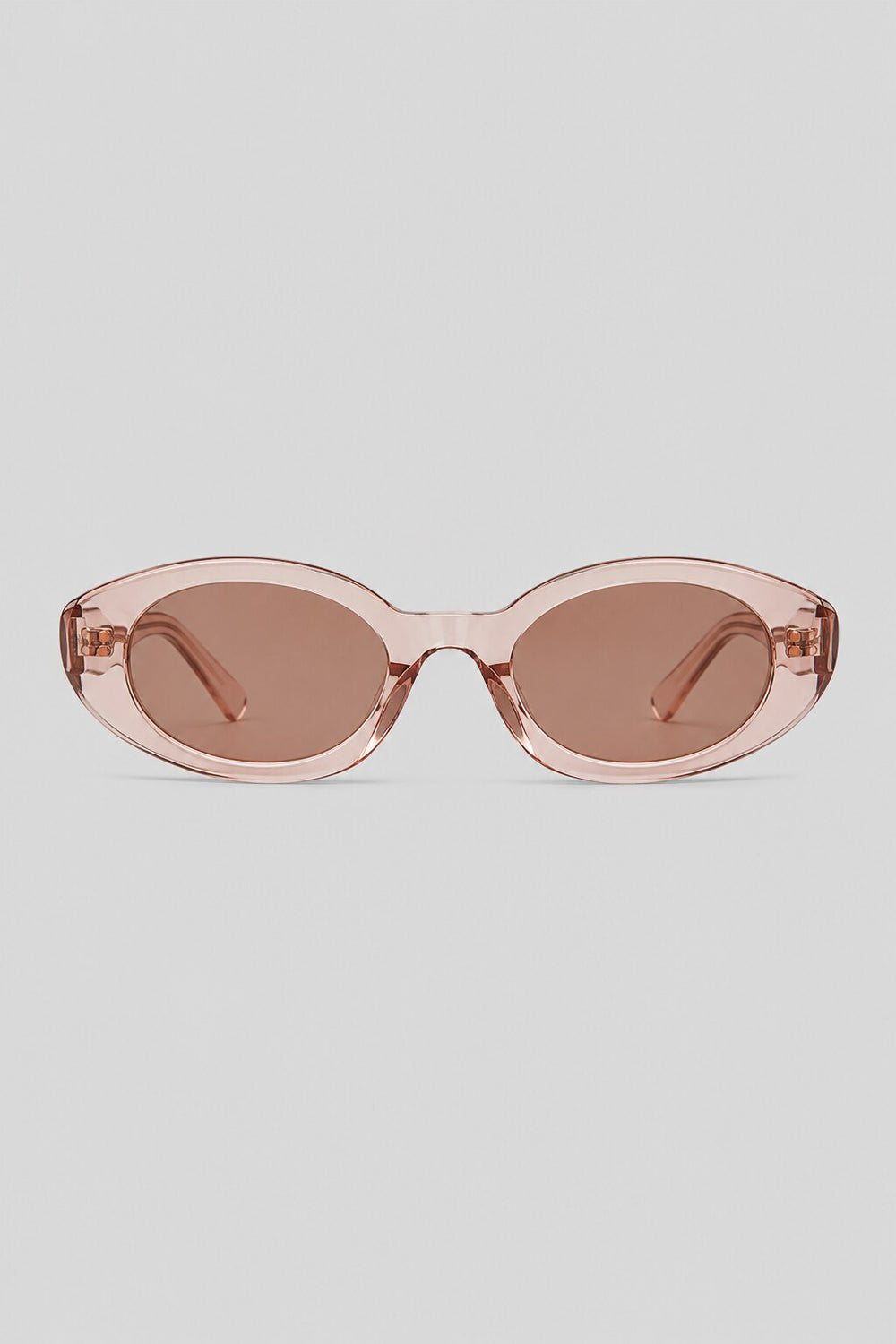 Olivier Marel Ibiza '39 pink polarized oval sunglasses in acetate, front view