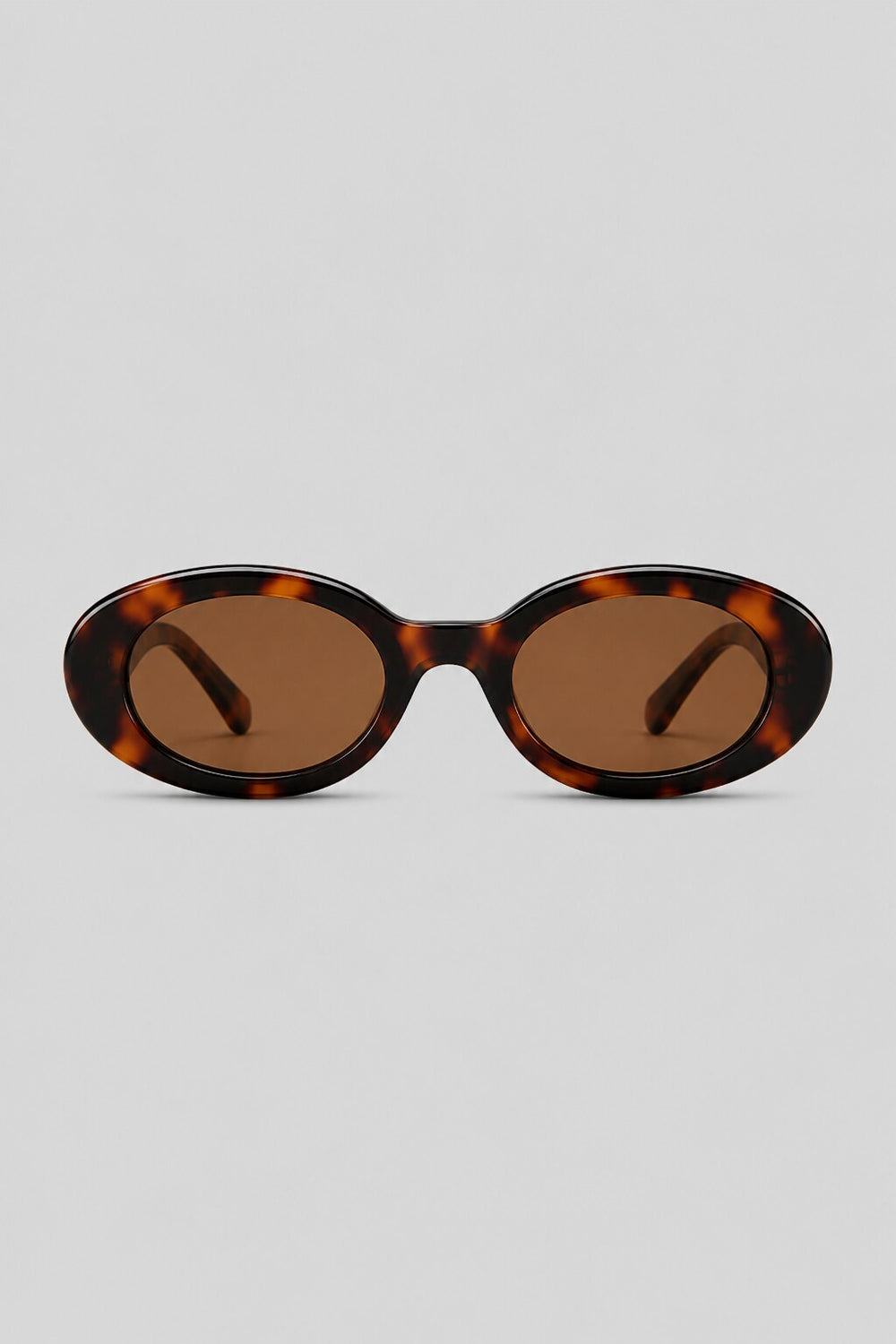 Olivier Marel Ibiza '39 tortoiseshell polarized oval sunglasses in acetate, front view