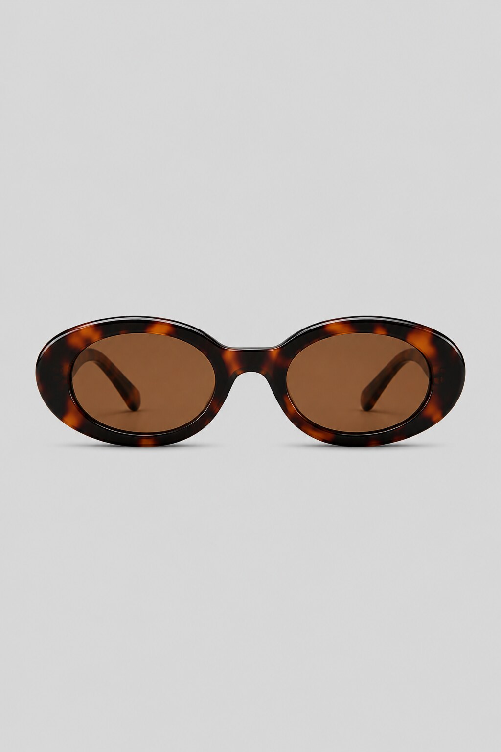 Olivier Marel Ibiza '39 tortoiseshell polarized oval sunglasses in acetate, front view