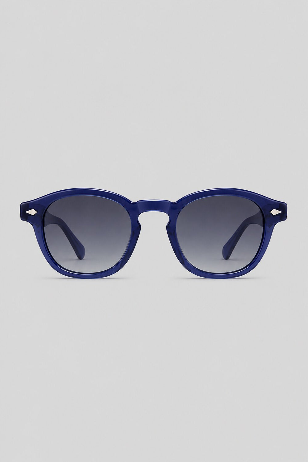 Olivier Marel Lagos '14 blue round sunglasses in acetate, front view