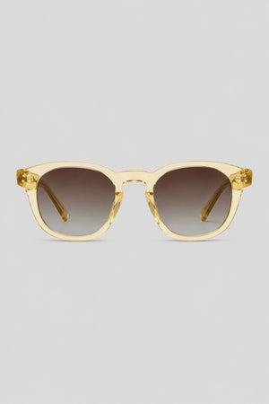 Olivier Marel Lagos '14 in matte black acetate round frame, three-quarter view