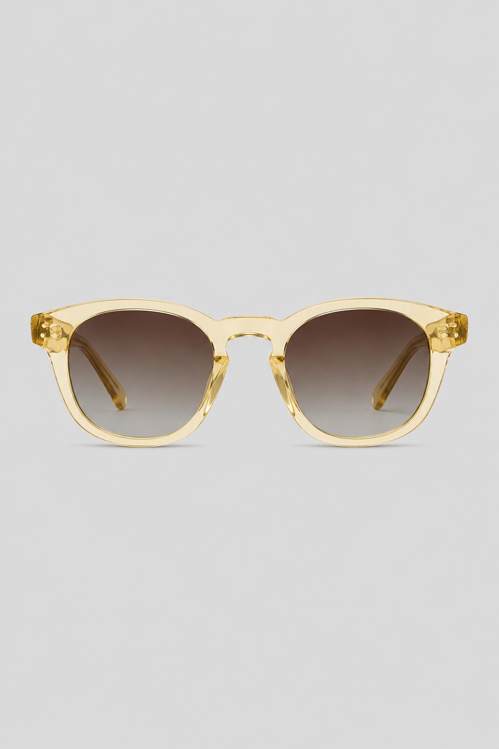 Olivier Marel Lagos '14 in matte black acetate round frame, three-quarter view