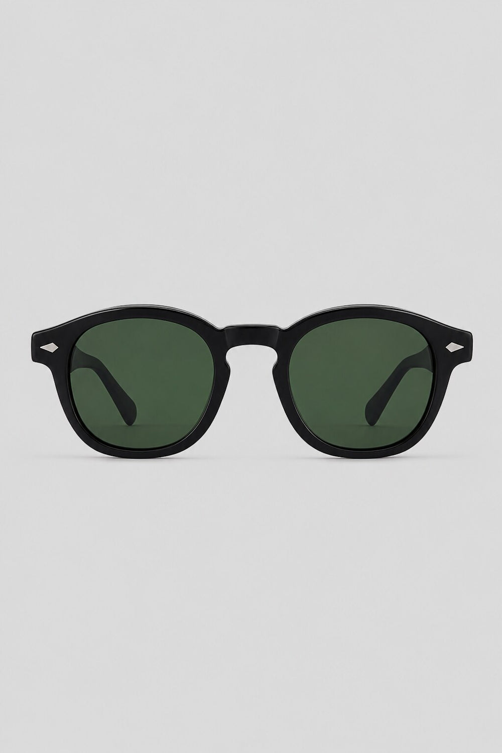Olivier Marel Lagos '14 round sunglasses in matte black, detail view