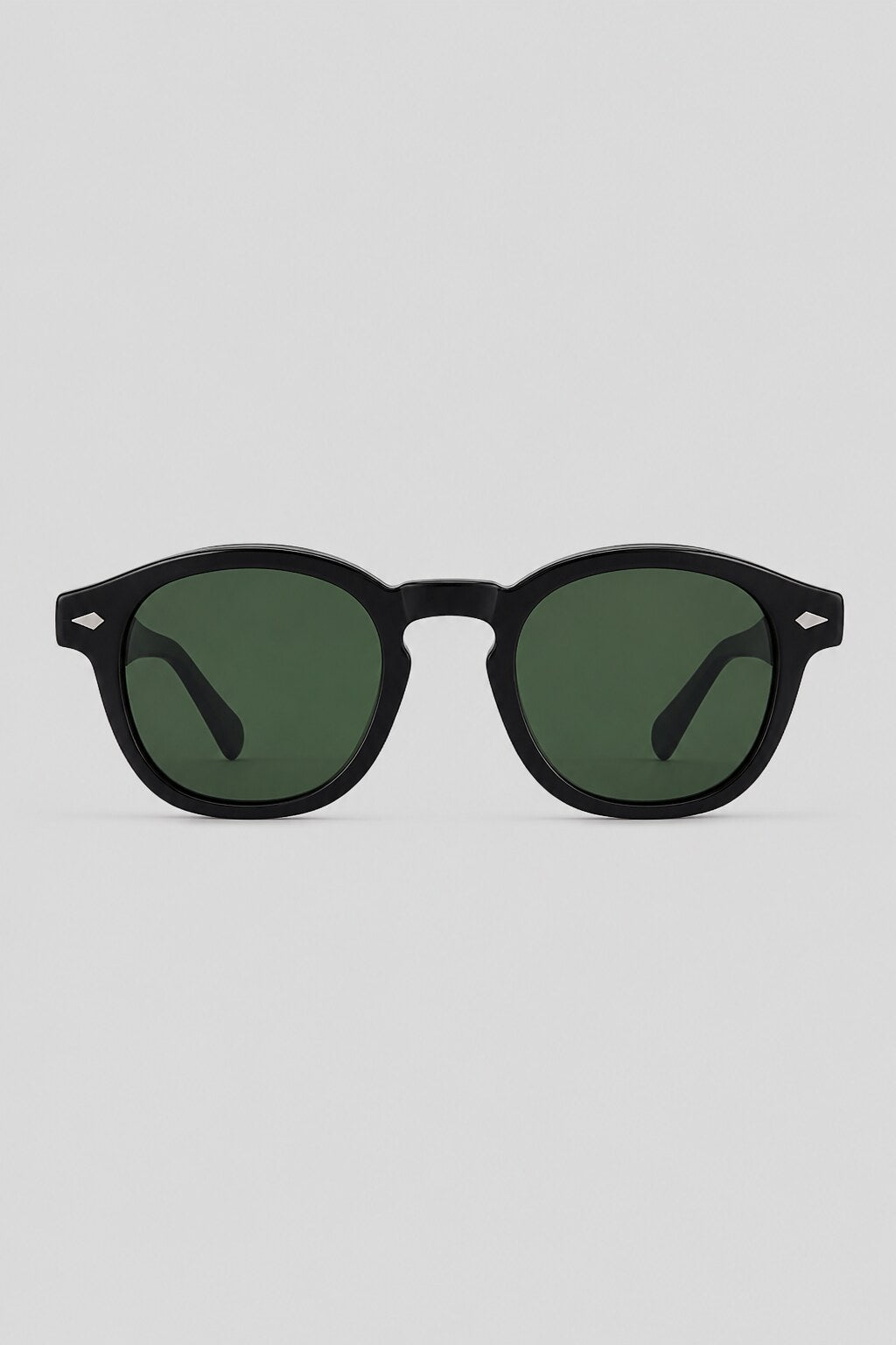 Olivier Marel Lagos '14 round sunglasses in matte black, detail view