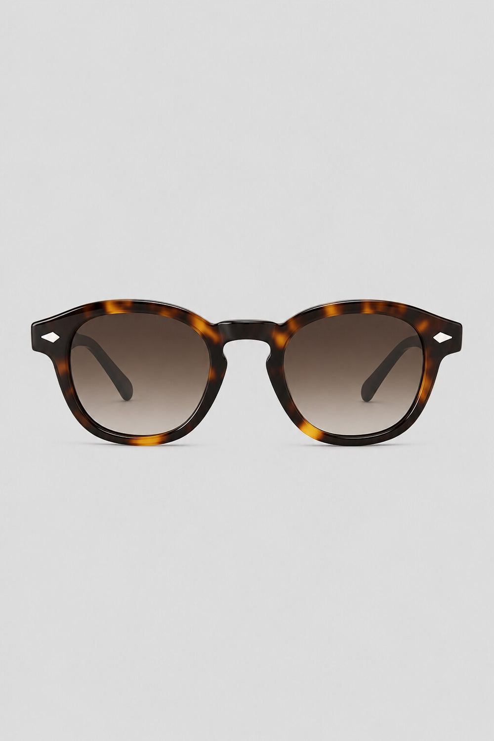 Olivier Marel Lagos '14 tortoiseshell round sunglasses in acetate, front view